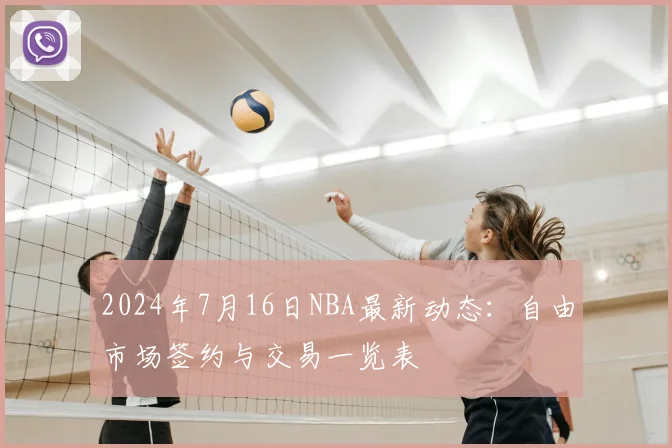2024年7月16日NBA最新动态：自由市场签约与交易一览表